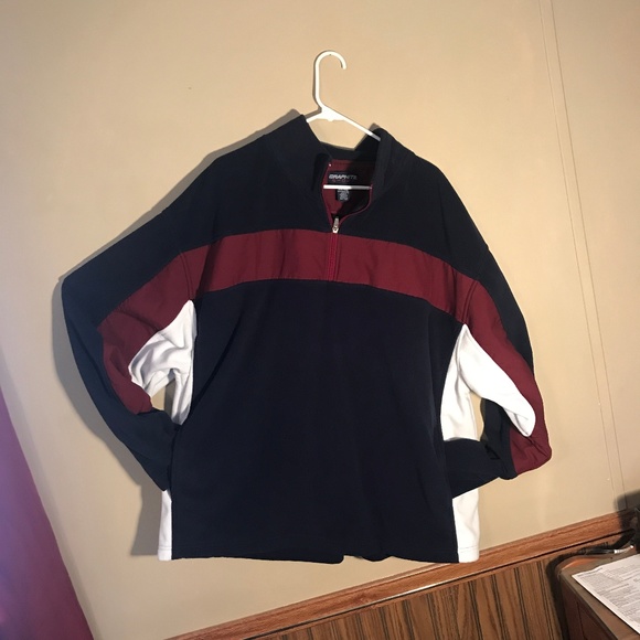 GRAPHITE SPORT HALF ZIP FLEECE MENS XXL - Picture 1 of 3